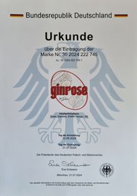 Patent Logo ginrose